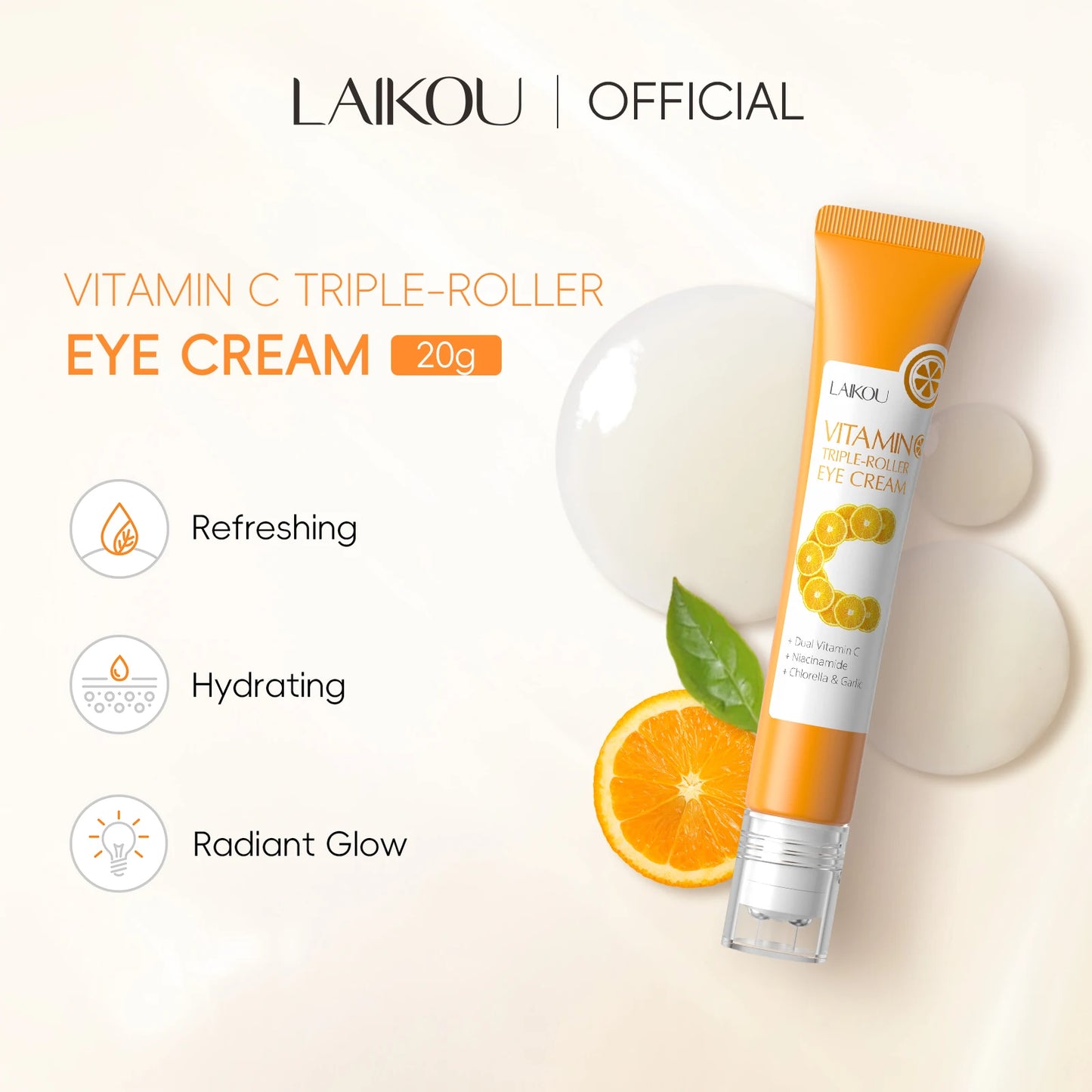Golden C Triple-Roller Eye Cream